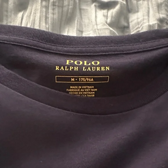 Mens Polo RL Navy Long Sleeve Shirt - Picture 3 of 3